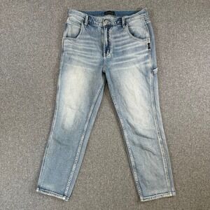 Silver Jeans Co. Jeans Womens 29 Carpenter Crop Light Blue Utility Pocket